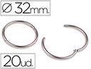 [AN03] ANILLA BISAGRA LIDERPAPEL NIQUELADA N.3 DIAMETRO 35 MM CAJA DE 20 UNIDADES