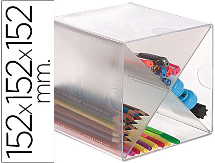 ARCHICUBO ARCHIVO 2000 ASPA ORGANIZADOR MODULAR PLASTICO 150X150X155 MM INCLUYE 2 CLIPS DE SUJECION