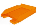 [KF04201] BANDEJA SOBREMESA PLASTICO Q-CONNECT NARANJA TRANSPARENTE 240X70X340 MM