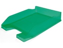 [KF04198] BANDEJA SOBREMESA PLASTICO Q-CONNECT VERDE TRANSPARENTE 240X70X340 MM