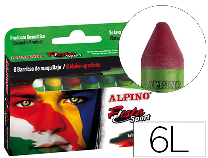 BARRA MAQUILLAJE ALPINO SET DE MAQUILLAJE SPORT 6 COLORES