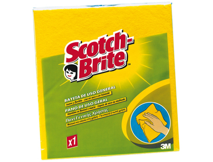 BAYETA MULTIUSO 3M SCOTCH BRITE AMARILLA PACK 2 UNIDADES + 1 GRATIS