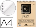 [C400039141] BLOC DIBUJO ESBOZO CANSON XL KRAFT DIN A4 KRAFT RAYADO BEIGE ESPIRAL 21X29,7 CM 60 HOJAS 90 GR/M2