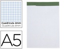 [BN19] BLOC NOTAS LIDERPAPEL CUADRO 4 MM A5 80 HOJAS 60 G/M2 PERFORADO SIN TAPA