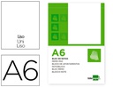 [BN06] BLOC NOTAS LIDERPAPEL LISO A6 80 HOJAS 60G/M2 PERFORADO