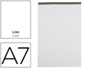[BN16] BLOC NOTAS LIDERPAPEL LISO A7 80 HOJAS 60 G/M2 PERFORADO SIN TAPA