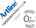 [EGB-1900 PL] BOLIGRAFO ARTLINE 1900 SOFTLINE TINTA ACEITE METALICO PLATA