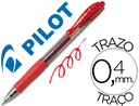 [NG2R] BOLIGRAFO PILOT G-2 ROJO TINTA GEL RETRACTIL SUJECION DE CAUCHO