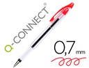 [KF00377] BOLIGRAFO Q-CONNECT DELTA ROJO SUJECION DE CAUCHO CON CAPUCHON