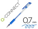 [KF21717] BOLIGRAFO Q-CONNECT TINTA GEL AZUL 0,7 MM SUJECION DE CAUCHO
