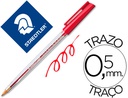 [430M2CP5] BOLIGRAFO STAEDTLER STICK ROJO CON CAPUCHON
