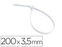 [KE234000104] BRIDA 3M PARA INTERIOR BLANCA 200X3,5 MM BOLSA DE 100 UNIDADES