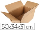 [KF26136] CAJA PARA EMBALAR Q-CONNECT AMERICANA CARTON RECICLADO CANAL SIMPLE 5 MM COLOR KRAFT 500X340X310 MM