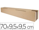 [KF26145] CAJA PARA EMBALAR Q-CONNECT TUBO CARTON RECICLADO CANAL SIMPLE 3 MM COLOR KRAFT 725X95X95 MM