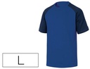 [GENO2MNGT] CAMISETA DE ALGODON DELTAPLUS COLOR AZUL/NEGRO TALLA L