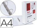 [KG24] CARPETA CANGURO 2 ANILLAS MIXTAS 40MM LIDERPAPEL A4 PLASTICO COLOR BLANCO