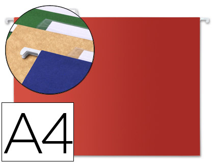 CARPETA COLGANTE LIDERPAPEL A4 ROJA