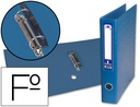 [AY12] CARPETA DE 2 ANILLAS 40MM MIXTAS LIDERPAPEL FOLIO CARTON FORRADO PAPER COAT COMPRESOR PLASTICO AZUL