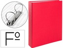 [CH09] CARPETA DE 2 ANILLAS 40MM MIXTAS LIDERPAPEL FOLIO CARTON FORRADO PAPER COAT PLASTICO ROJA