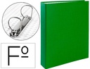 [CH10] CARPETA DE 2 ANILLAS 40MM MIXTAS LIDERPAPEL FOLIO CARTON FORRADO PAPER COAT COMPRESOR PLASTICO VERDE