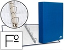 [CH11] CARPETA DE 4 ANILLAS 40MM MIXTAS LIDERPAPEL FOLIO CARTON FORRADO PAPER COAT AZUL