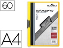 [2209-04] CARPETA DURACLIP DOSSIER PINZA LATERAL AMARILLO CAPACIDAD 60 HOJAS