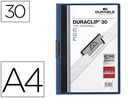 [2200-07] CARPETA DURACLIP DOSSIER PINZA LATERAL AZUL OSCURO CAPACIDAD 30 HOJAS