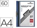 [2209-07] CARPETA DURACLIP DOSSIER PINZA LATERAL AZUL OSCURO CAPACIDAD 60 HOJAS