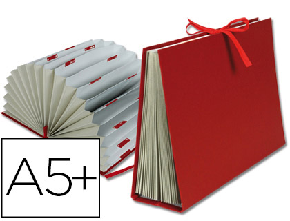 CARPETA FUELLE LIDERPAPEL CUARTO CARTON FORRADO BURDEOS