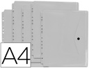 [DS49] CARPETA LIDERPAPEL DOSSIER BROCHE 36664 POLIPROPILENO DIN A4 PACK DE 5 INCOLORA TRANSPARENTE MULTITALADRO