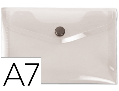 CARPETA LIDERPAPEL DOSSIER BROCHE 44224 POLIPROPILENO DIN A7 COLOR TRANSPARENTE