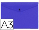 [DS30] CARPETA LIDERPAPEL DOSSIER BROCHE 44242 POLIPROPILENO DIN A3 AZUL TRANSLUCIDO