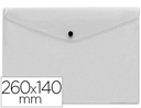 [DS56] CARPETA LIDERPAPEL DOSSIER BROCHE POLIPROPILENO TAMAÑO SOBRE AMERICANO 260X140MM TRANSPARENTE