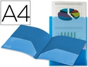 [KG02] CARPETA LIDERPAPEL DOSSIER DOS BOLSAS CANGURO 45682 POLIPROPILENO DIN A4 AZUL