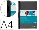 [DP04] CARPETA LIDERPAPEL DOSSIER PINZA LATERAL 35365 POLIPROPILENO DIN A4 NEGRA 30 HOJAS PINZA DESLIZANTE