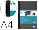 [DP09] CARPETA LIDERPAPEL DOSSIER PINZA LATERAL 45325 POLIPROPILENO DIN A4 NEGRO 60 HOJAS PINZA DESLIZANTE