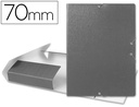 [PJ73] CARPETA PROYECTOS LIDERPAPEL FOLIO LOMO 70MM CARTON GOFRADO GRIS