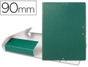 [PJ96] CARPETA PROYECTOS LIDERPAPEL FOLIO LOMO 90MM CARTON GOFRADO VERDE