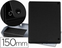 [971501] CARPETA PROYECTOS PARDO FOLIO LOMO 150 MM CARTON FORRADO NEGRO CON BROCHE