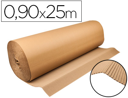 CARTON ONDULADO Q-CONNECT 0,90X25 M 250 G/M2 KRAFT