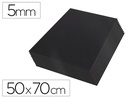 [LU15] CARTON PLUMA LIDERPAPEL NEGRO DOBLE CARA 50X70 CM ESPESOR 5 MM