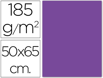 CARTULINA CANSON 50X65 18 VIOLETA CM 185 GR -UNIDAD-