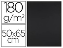 [CX66] CARTULINA LIDERPAPEL 50X65 CM 180G/M2 NEGRO PAQUETE DE 25 HOJAS