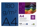[CT06] CARTULINA LIDERPAPEL A4 180G/M2 AZUL ULTRAMAR PAQUETE DE 100 HOJAS