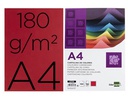 [CT12] CARTULINA LIDERPAPEL A4 180G/M2 ROJO PAQUETE DE 100 HOJAS