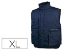 [SIER2MOXl] CHALECO DELTAPLUS MULTIBOLSILLOS CON CREMALLERA CINTURA ELASTICA COLOR AZUL NARANJA TALLA XL