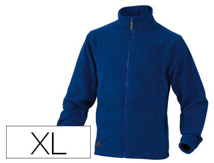 CHAQUETA DELTAPLUS POLAR CON CREMALLERA 2 BOLSILLOS COLOR AZUL TALLA XL