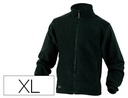[VERN2NOXG] CHAQUETA DELTAPLUS POLAR CON CREMALLERA 2 BOLSILLOS COLOR NEGRO TALLA XL