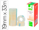 [KF27013] CINTA ADHESIVA Q-CONNECT TRANSPARENTE 33 MT X 19 MM