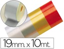 [880205] CINTA FANTASIA 10 MT X 19 MM PLATA